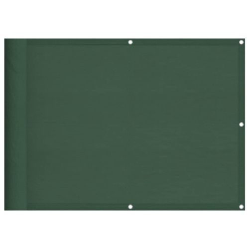 Балконски параван тъмнозелен 75x800 см 100% полиестер оксфорд