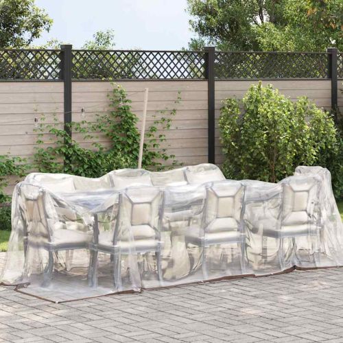 Прозрачен брезент с капси 2х8 м Полиетилен