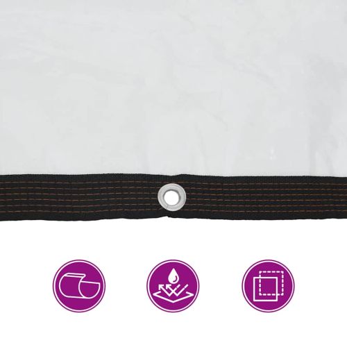 Прозрачен брезент с капси 2х8 м Полиетилен