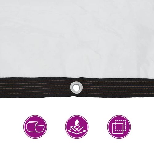 Прозрачен брезент с капси 5x12 m Полиетилен