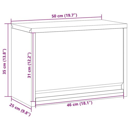 Шкаф за инструменти със съхранение Черен и Сив 50 x 25 x 35 см