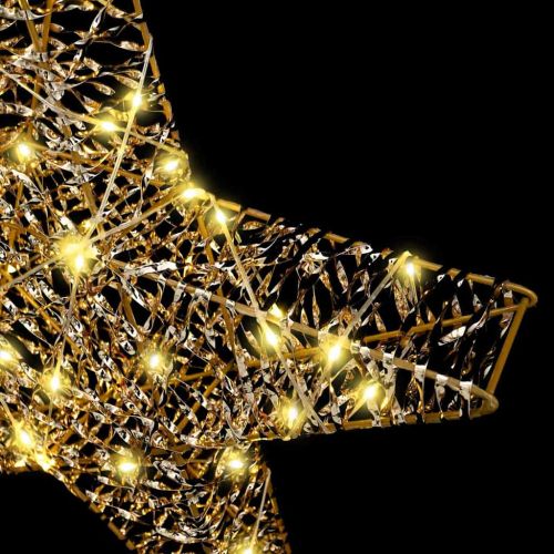 3D звезда с 50 LED светодиода Топло бяло 55 x 52.5 x 9 см PET