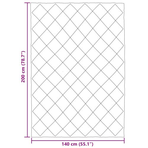 Летен юрган Антрацит и таупе 200 x 140 cm Микрофибър