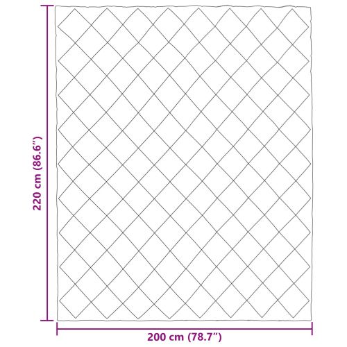 Пълно годишно юрганче Антрацит и таупе 220 x 200 см Микрофибър