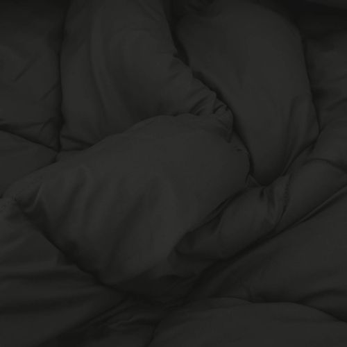 Пълно годишно юрганче Черно и антрацит 240 x 200 cm Микрофибър