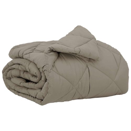 Пълно годишно юрганче Светлосиво 220 x 140 cm Микрофибър