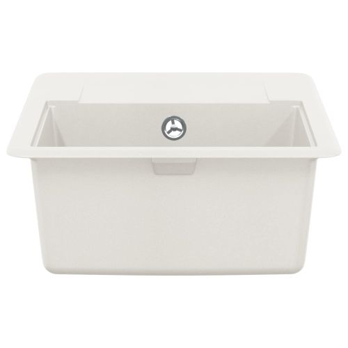 Мивка Бяло 560 x 460 мм 80% Кварц и 20% Смола