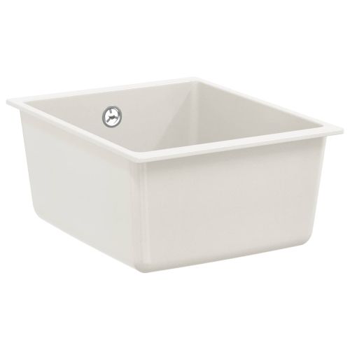 Мивка Бяло 370 x 460 мм 80% Кварц и 20% Смола