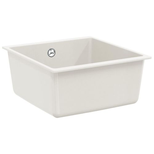 Мивка Бяло 430 x 460 мм 80% Кварц и 20% Смола