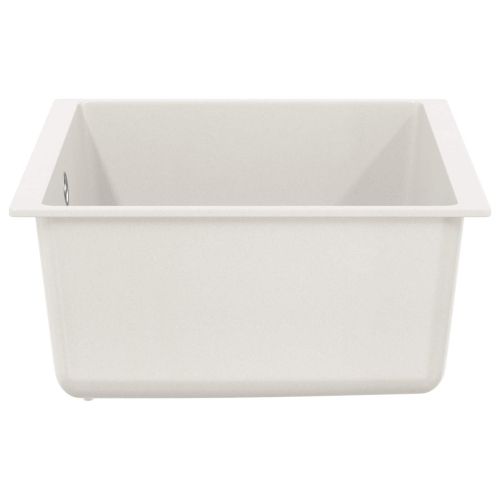 Мивка Бяло 530 x 460 мм 80% Кварц и 20% Смола