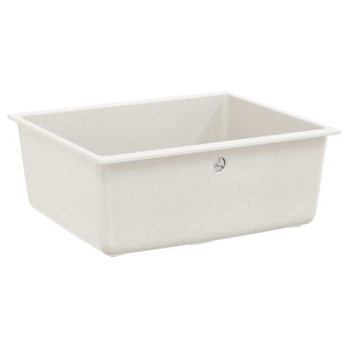 Мивка Бяло 530 x 460 мм 80% Кварц и 20% Смола