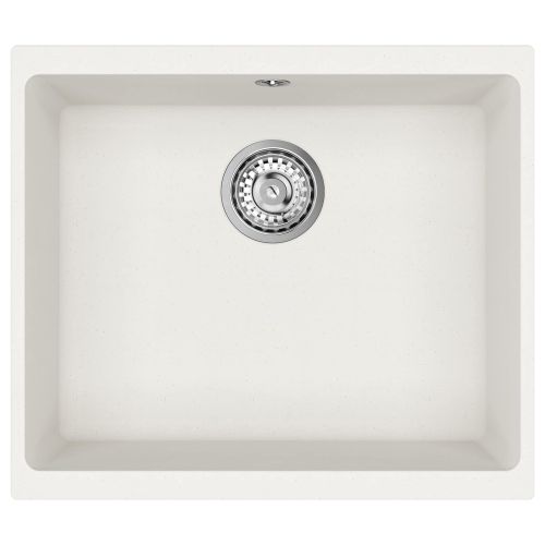 Мивка Бяло 530 x 460 мм 80% Кварц и 20% Смола