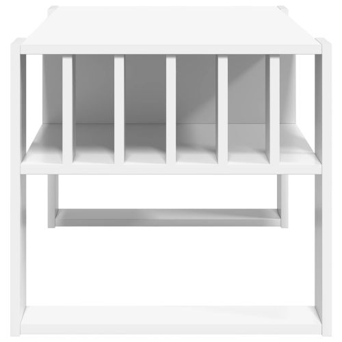 Масичка за кафе Бяло 92 x 49,5 x 45 см Инженерно дърво