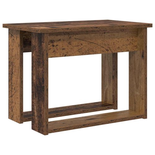 Комплект кафе маса 2 pcs Старо дърво Инженерно дърво