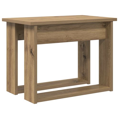 Комплект кафе маса 2 pcs Дъб Инженерно дърво