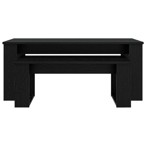 Комплект кафе маса 2 pcs Черния дъб Инженерно дърво