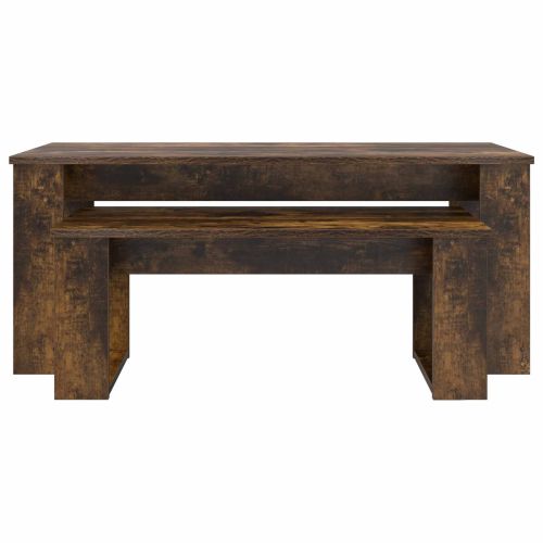 Комплект кафе маса 2 pcs Димян дъб Инженерно дърво