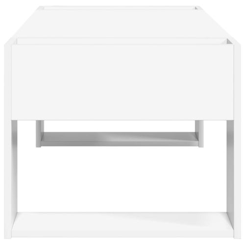 Масичка за кафе Бяло 110 x 50 x 41 см Инженерно дърво