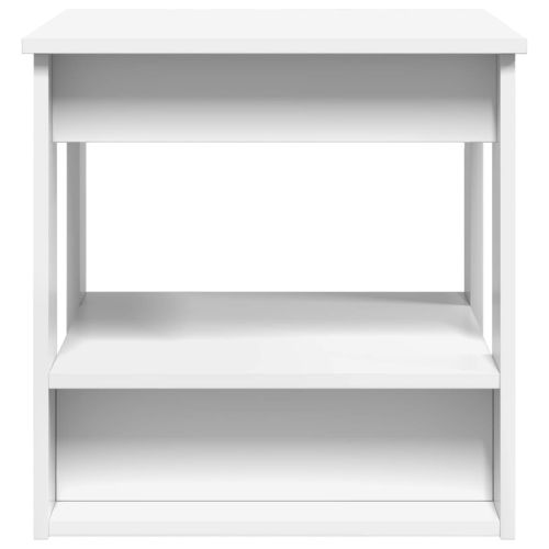 Масичка за кафе Бяло 51 x 50 x 50 см Инженерно дърво