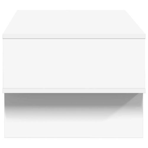 Масичка за кафе Бяло 80 x 46 x 35 см Инженерно дърво