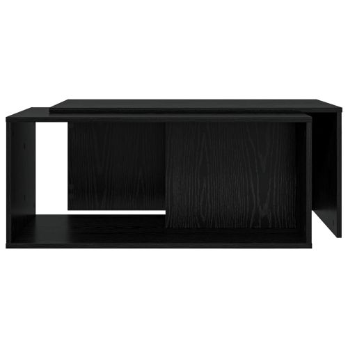 Комплект кафе маса 2 pcs Черния дъб Инженерно дърво