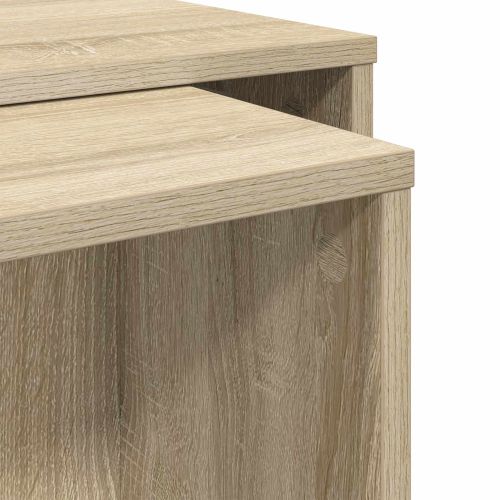 Комплект кафе маса 2 pcs Сонома дъб Инженерно дърво