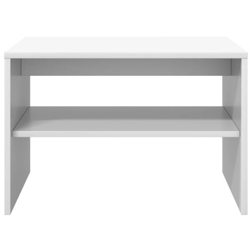 Масичка за кафе Бяло 60 x 50 x 40 см Инженерно дърво