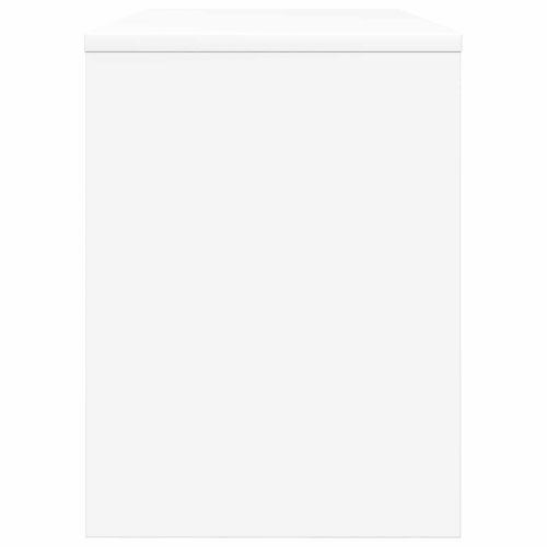 ТВ шкаф Бяло 80 х 30 х 40 см Инженерно дърво