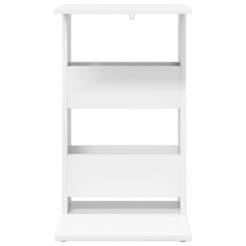 Странична маса Бяло 40 x 35 x 60,5 см Инженерно дърво