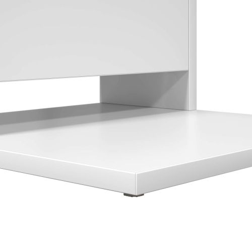 Странична маса Бяло 40 x 35 x 60,5 см Инженерно дърво