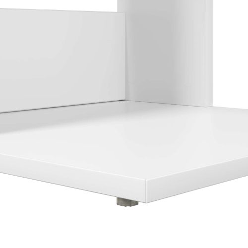 Странична маса Бяло 40 x 38 x 62,5 см Инженерно дърво