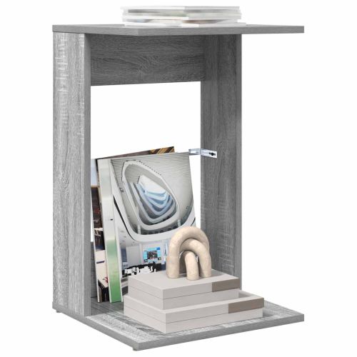 Странична маса Сив Сонома 40 x 38 x 62,5 см Инженерно дърво