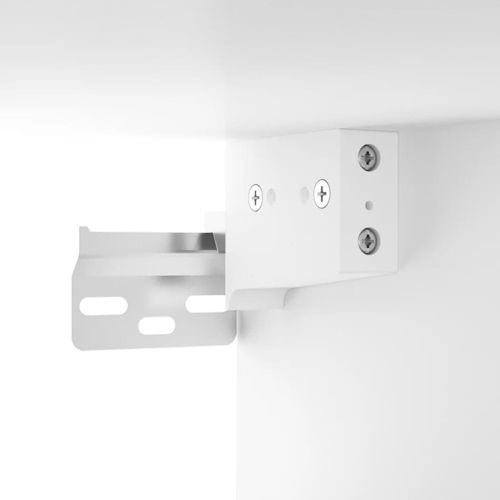 Шкаф за антре, бял, 97,5x37x99 см, инженерно дърво