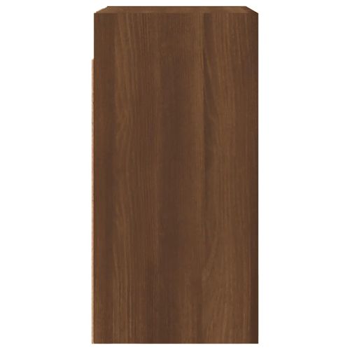 ТB шкафове, 2 бр, кафяв дъб, 30,5x30x60 см, инженерно дърво