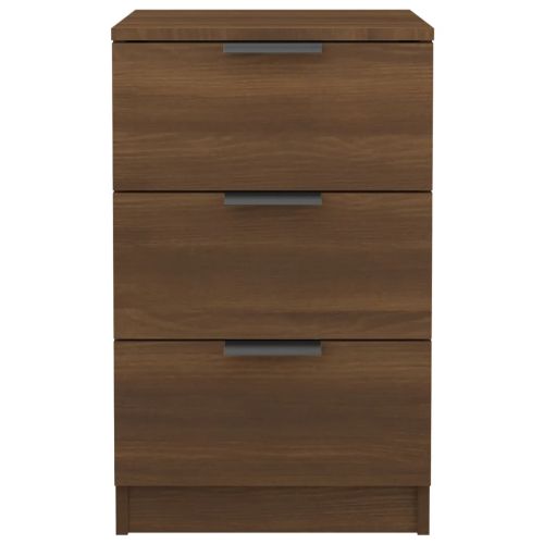 Нощно шкафче, Кафяв дъб, 40x36x65 см