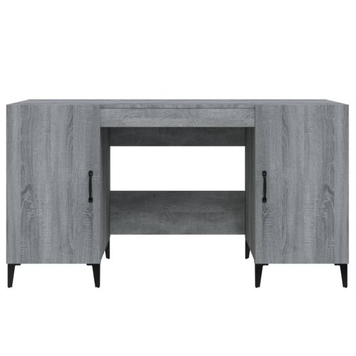 Бюро, сив сонома, 140x50x75 см, инженерно дърво