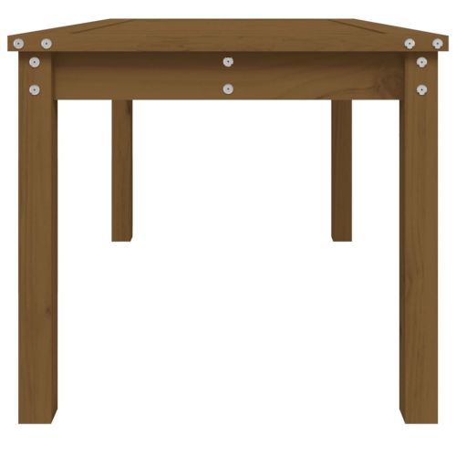 Градинска маса меденокафява 82,5x50,5x45 см борово дърво масив