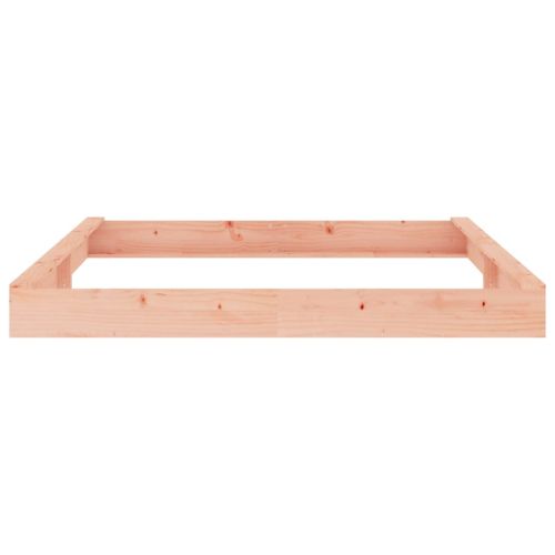 Пясъчник със седалки, квадратен, масивна дугласка дървесина