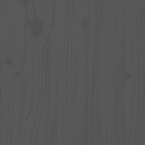 Градински сандък, сив, 82,5x82,5x78 см, масивно борово дърво