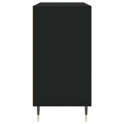 Сайдборд, черен, 103,5x35x70 см, инженерно дърво
