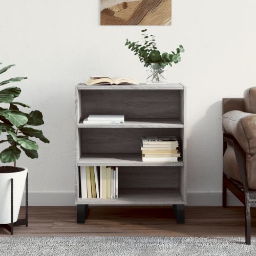 Бюфет сив сонома 57x35x70 см инженерно дърво