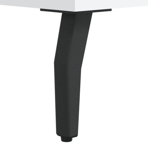 Нощно шкафче, бяло, 40x40x50 см, инженерно дърво