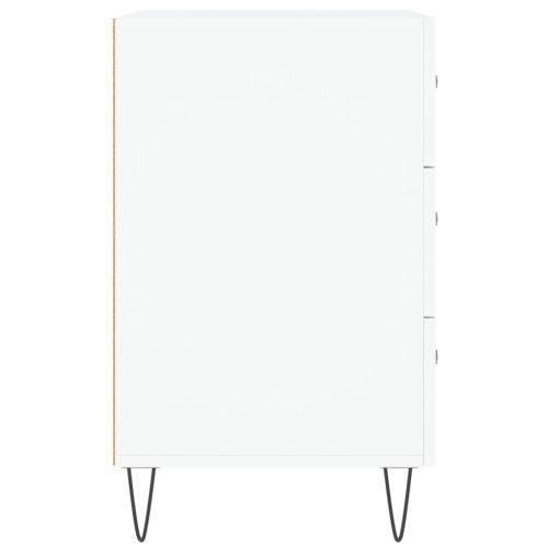 Нощно шкафче, черно, 40x40x66 см, инженерно дърво