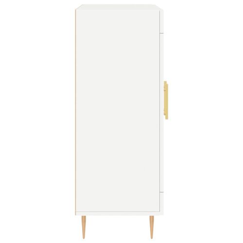 Сайдборд, бял, 69,5x34x90 см, инженерно дърво
