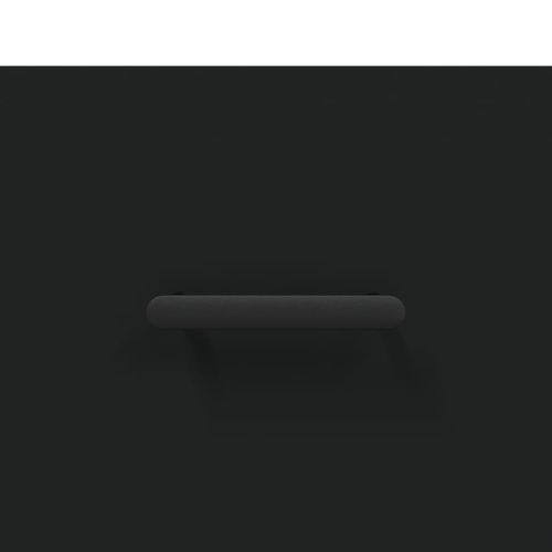 Сайдборд, черен, 69,5x34x90 см, инженерно дърво