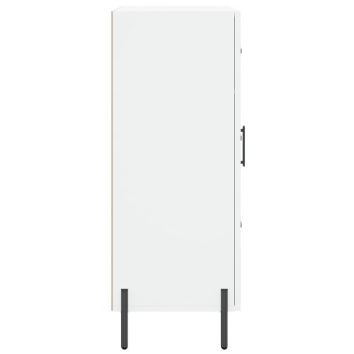 Сайдборд, бял, 69,5x34x90 см, инженерно дърво