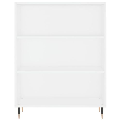 Библиотека бяла 69,5x32,5x90 см инженерно дърво