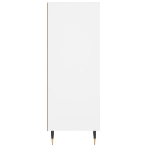 Библиотека бяла 69,5x32,5x90 см инженерно дърво