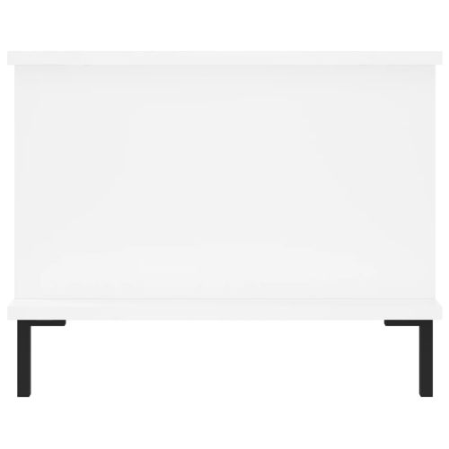 Кафе маса, бяла, 90x50x40 см, инженерно дърво