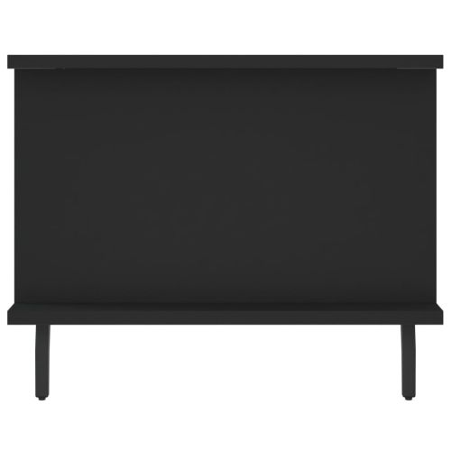 Маса за кафе, черна, 90x50x40 см, инженерно дърво